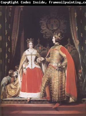 Sir Edwin Landseer Queen Victoria and Prince Albert at the Bal Costume of 12 May 1842 (mk25)